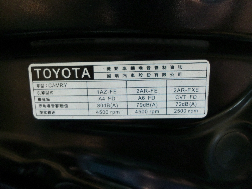 hot嘉誠汽車-豐田 5人轎車 CAMRY 油電版