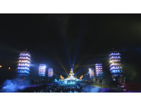 光照大千震撼預演　佛光山夜空法光流轉