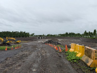 強降雨高風險期 周縣長視察萬巒、185縣道防汛工程
