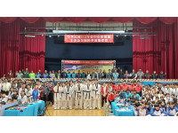 杭州亞運銀牌林唯均返母校傳承 首屆梧棲區主委盃跆拳道賽打造國