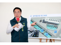 安南區「安中抽水站新建工程」竣工視察黃偉哲：提升防汛防洪能量
