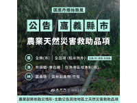 嘉義縣農產業全品項(稻米除外)辦理現金救助及低利貸款