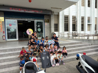 幼兒園小朋友參訪大武派出所，體驗小小警察樂趣學交通安全