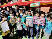 北投警關渡所宣導列車再度駛入關渡國小攜手師生深化交安與反詐教