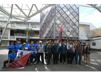 首屆世界原住民族傳統運動會臺東縣隊伍出征屏東縣長饒慶鈴授旗期