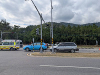 鹿野永嶺路三叉路口發生三車追撞　關山警提醒駕駛保持安全車距